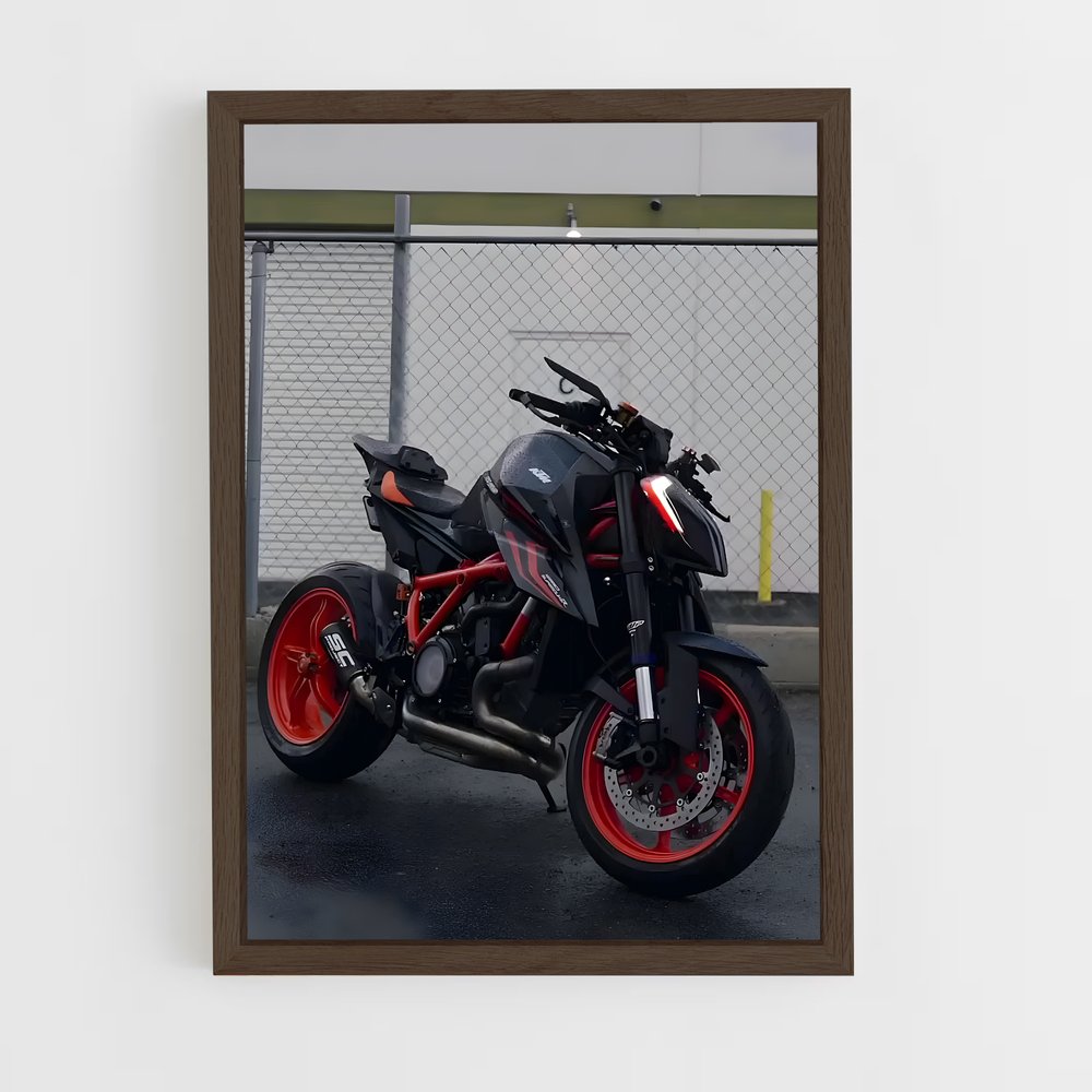 Poster Duke Noir et Rouge – affiche KTM Moto (vue 5)